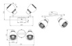 Immagine di Faretto Vintage Doppio Spot E14 Orientabile Nero e Oro Punch Trio Lighting 