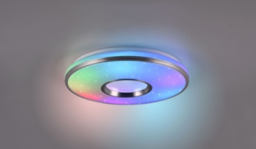 Immagine di Plafoniera Moderna Led Rgbw Dimmer Integrato Realta Ø39 cm Trio Lighting