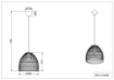 Immagine di Sospensione Paralume Reticolato Rattan Finitura Naturale Rike 1xE27 Trio Lighting