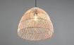 Immagine di Sospensione Paralume Reticolato Rattan Finitura Naturale Rike 1xE27 Trio Lighting