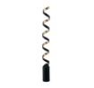 Immagine di Piantana Led Soggiorno Spirale Nero Oro 152 cm HELIX PT10 Fan Europe
