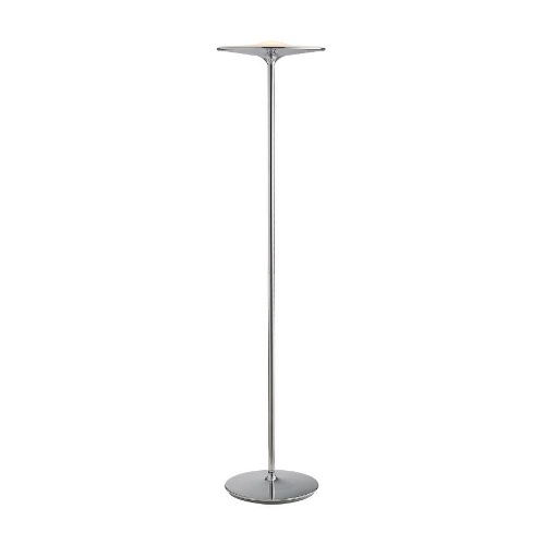 Immagine di Piantana Disco Metallo Cromo Led 4000k Ikon PT Luce Ambiente Design