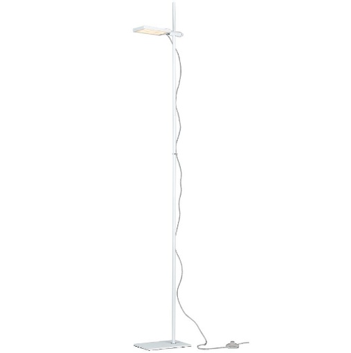 Immagine di Piantana Slim Faretto Led Orientabile Per Casa Ufficio Book PT Fan Europe