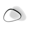 Immagine di Plafoniera Ovale Asimmetrica Led CCT 42w Ayrton Bianco Fan Europe