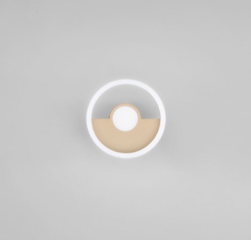 Immagine di Plafoniera Cerchio Oro Led CCT Kandisky 20 cm Luce Ambiente Design
