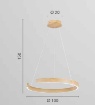 Immagine di Lampadario Effetto Marmo Semicerchio Led CCT Navel 100 cm Fan Europe