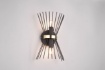 Immagine di Applique Decorativa Bacchette Metallo Nero e Oro 2xE14 Luce Sopra e Sotto Rod Trio Lighting