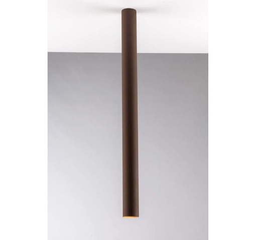 Immagine di Lampada Da Soffitto Cilindro Metallo Corten 75 cm Led GU10 Fluke Fan Europe