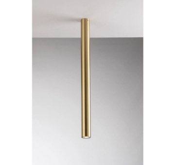 Immagine di Faretto Da Soffitto Cilindro Metallo Oro 75 cm Led GU10