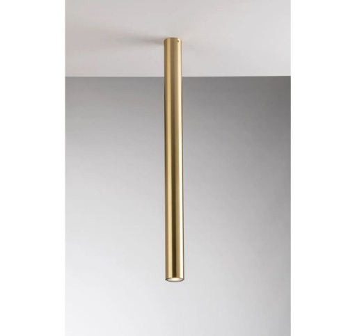 Immagine di Faretto Da Soffitto Cilindro Metallo Oro 75 cm Led GU10