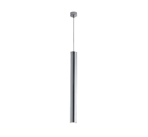 Immagine di Lampadario Moderno Pendente Per Bancone Cilindro Cromo 60 cm GU10 Fluke Fan Europe