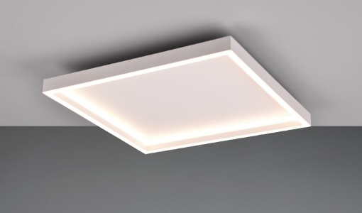 Immagine di  Plafoniera Led Quadrata 35x35 cm Rotonda Bianco Trio Lighting