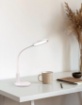 Immagine di Lampada Scrivania Ufficio Led Touch Dimmer Sally Bianco H36 cm Trio Lighting 