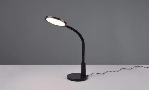 Immagine di Lampada Scrivania Studio Led Touch Dimmer Sally Nero con Funzione Timer Trio Lighting