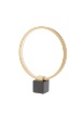 Immagine di Lampada Tavolo Anello Oro Base Marmo Led 12w 3000k Ado Smarter Lighting