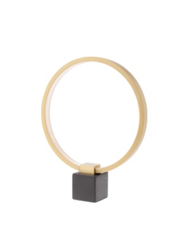 Immagine di Lampada Tavolo Anello Oro Base Marmo Led 12w 3000k Ado Smarter Lighting