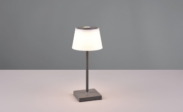 Immagine di Lumetto da Appoggio per Esterno IP44 Sanchez Antracite Led Touch CCT RGBW Trio Lighting