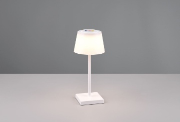 Immagine di Lumetto da Appoggio per Zone Giardino IP44 Sanchez Bianco Led Touch CCT RGBW Trio Lighting
