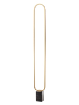 Immagine di Piantana Led Dimmerabile Ado Oro Con Base Marmo Per Salotto Smarter Lighting