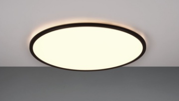 Immagine di Plafoniera a Scomparsa Rotonda Bordo Nero Scott Led Antiabbagliamento 3000k - 6500k Trio Lighting