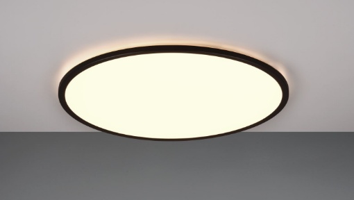 Immagine di Plafoniera a Scomparsa Rotonda Bordo Nero Scott Led Antiabbagliamento 3000k - 6500k Trio Lighting
