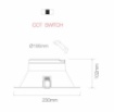 Immagine di Faretto Incasso Rotondo 23 cm Thessis Bianco Led CCT 25w IP40 Beneito
