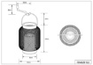 Immagine di Lampada da Appoggio con Supporto Parete Rete Metallo Nero Led Energia Solare Sonora IP44 Trio Lighting 