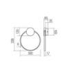 Immagine di Applique Moderna Anello Ottone Led 11w 3000k Atom Smarter Lighting