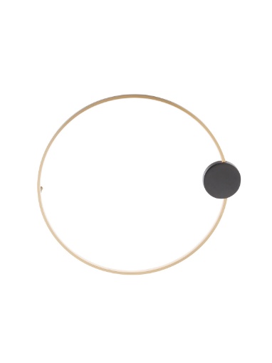 Immagine di Plafoniera Anello Ottone 60 cm Led 20w 3000k Atom Smarter Lighting