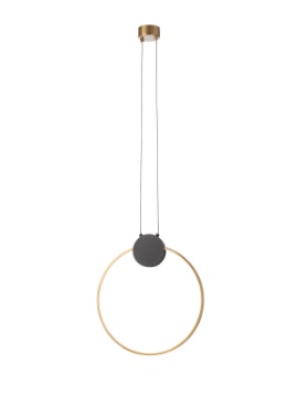 Immagine di Sospensione Moderna Anello Ottone Led 11w 3000k Atom Smarter Lighting