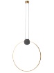 Immagine di Sospensione Anello Ottone 60 cm Led 20w 3000k Atom Smarter Lighting