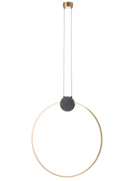 Immagine di Sospensione Anello Ottone 60 cm Led 20w 3000k Atom Smarter Lighting