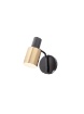 Immagine di Applique Metallo Nero Con Cilindro Ottone Aurum 1xE27 Smarter Lighting