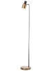 Immagine di Piantana Metallo Nero Diffusore Ottone Orientabile Aurum Smarter Lighting