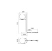 Immagine di Lampada Tavolo Nera Con Globo Vetro Fume Trasparente Boldy Smarter Lighting