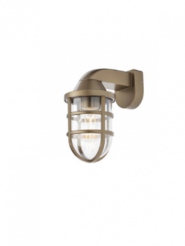 Immagine di Applique Da Esterno Curva Gabbietta Ottone IP44 Cage Smarter Lighting