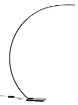 Immagine di Piantana Curva Carver Led 16w 3000k Dimmerabile Arco Nero Smarter Lighting