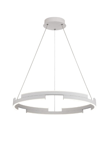 Immagine di Lampadario Rotondo Castle Bianco 60 cm Led 36w Dimmerabile Smarter Lighting