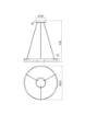 Immagine di Lampadario Rotondo Castle Oro 60 cm Led 3000k Dimmerabile Smarter Lighting