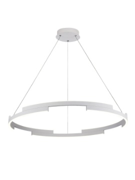 Immagine di Lampadario Castle Anello Bianco 80 cm Led 45w Dimmerabile Smarter