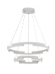 Immagine di Sospensione Moderna 2 Cerchi Led Castle Bianco 60w 3000k Dimmerabile Smarter