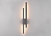 Immagine di Applique Antracite Doppia Bacchetta Led Indiretto Tawa IP54 Trio Lighting