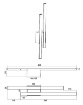 Immagine di Applique Antracite Doppia Bacchetta Led Indiretto Tawa IP54 Trio Lighting