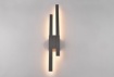 Immagine di Applique Antracite Doppia Bacchetta Led Indiretto Tawa IP54 Trio Lighting