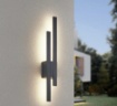 Immagine di Applique Antracite Doppia Bacchetta Led Indiretto Tawa IP54 Trio Lighting