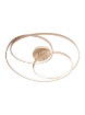 Immagine di Plafoniera Moderna Cerchi Led 92w Centrix Oro Smarter Lighting