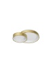 Immagine di Plafoniera Soffitto 2 Cerchi Led CCT 40w Dimmerabile Combi Oro Smarter Lighting