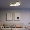 Immagine di Plafoniera Combi 3 Cerchi Nero Led 72w CCT Switch Dimmer Smarter Lighting