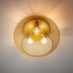 Immagine di Plafoniera Cesta Metallo Oro Traforato Croket 3 Luci E27 Smarter