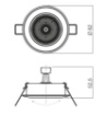 Immagine di Faretto Incasso Rotondo Orientabile Elc 229 Cromo 82 mm Smarter Lighting